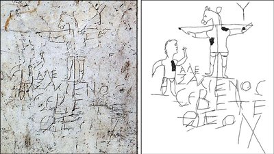 Alexamenos Graffiti, Palatine Antiquarium, Rome by Unbekannt Unbekannt